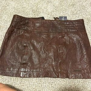 Abercrombie and Fitch leather skirt